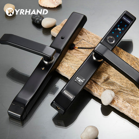 Aluminium Door Smart Fingerprint Door Lock Smart Home
